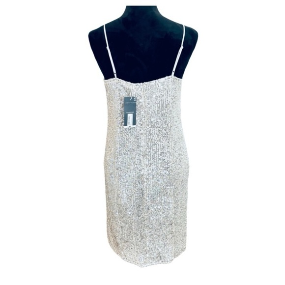 Worthington Womens Sleeveless Sequin Slip Dress Size Small - Picture 5 of 10